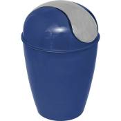 Mini poubelle conique pp avec couvercle 1,7L - bleu