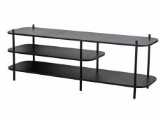 Nordlys - meuble tv industriel design rangement bois metal noir