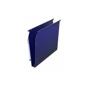 Oblique Az - Dossier suspendu plastique pression l' fond 3 cm pour armoire - bleu - Lot de 10 - Bleu