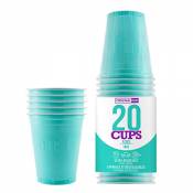 Pack de x20 Original Turquoise Cups Officiels | Gobelets