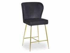 Paris prix - chaise de bar velours design "elsa" 100cm