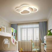 Plafonnier LED,Nuage plafonnier forme nuage salon chambre enfant lumière à coucher Lumière Télécommande Dimmable Pour Chambre D'enfant Salon