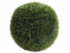 Plante artificielle / herbe artificielle boule verte - dim : 43 x 43 cm -pegane-