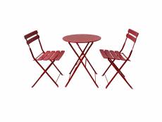 Rebecca mobili bistrot ensemble table et 2 chaises