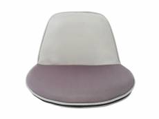 Rebecca mobili chaise de méditation pliant tissu gris 44x52x50 RE6384