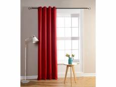 Rideau occultant 140 x 260 cm - couleur: occultant rouge-occultant rouge$rouge - taille de rideaux: 1 panneau 140 x 260 cm