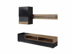 Stan - ensemble de meubles tv - 175 cm - style industriel - bestmobilier - noir
