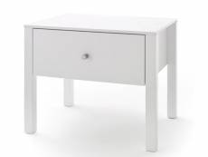 Table de chevet / table de nuit coloris blanc brillant