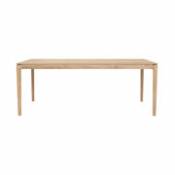 Table rectangulaire Bok / Chêne massif - 200 x 95 cm / 8 personnes - Ethnicraft bois naturel en bois