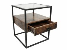 Tables de chevet hombuy industriel - table d’appoint table de chevet table café table basse table de salon, style vintage