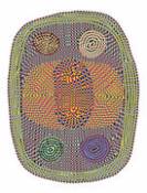 Tapis Wild / 225 x 295 cm - Moooi Carpets multicolore en tissu