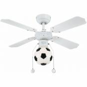 Ventilateur de plafond Portland football Blanc 90 cm