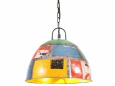 Vidaxl lampe suspendue industrielle vintage 25w multicolore rond 31 cm 320550