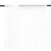Vidaxl - Rideau en fils 2 pcs 140 x 250 cm Blanc