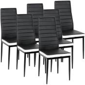 Wyctin - Hofuton Lot de 6 chaises de salle à manger en simili cuir - Style contemporain - l 40 x p 47 x h 98 cm