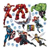Ag Art - Minis Stickers Marvel Avengers 8 personnages - 30 cm x 30 cm