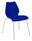 Chaise empilable Maui / Plastique - Kartell bleu en plastique