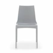 Chaise empilable Petra / Polyuréthane - Cinna gris en plastique