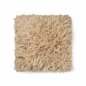 Coussin Meadow / Poils longs - 50 x 50 cm / Tufté et tissé à la main - Ferm Living beige en tissu