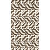 Creative, rideau imprimé motif rayures marron 140x245
