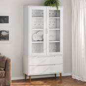 Design In - Armoire à vitrine molde Blanc 90x35x175
