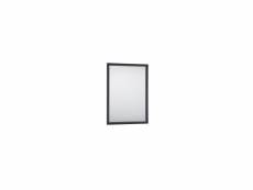 Elenor - miroir avec cadre - noir/or - 34x45cm