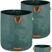 Gardebruk - 2x Sacs de jardin 500L 50 kg sac de déchets