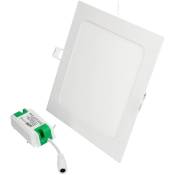 Jandei - Downlight LED 12W 4200K carré encastrable blanc LED Downlight