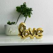 K&l Wall Art - Or Déco Lettres Love Fête des mères Amour doré Décoration de table mariage Affirmations pleines d'amour - noir