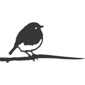 Metalbird - Oiseau à planter rouge gorge en acier