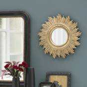 Miroir soleil style baroque doré 45 cm - Manderley - oro