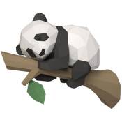 Modèle de Papier Animal 3D, Panda sur L'Arbre GéOméTrique pour la DéCoration IntéRieure, DéCoration Murale, éDucatifs pour Enfants, a