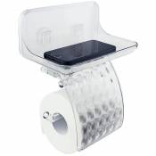 Organisateur Porte-papier wc transparent en plastique mod. air container