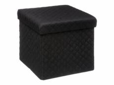 Pouf carré design "mix n'modul" 31cm noir