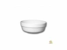 Saladier porcelaine blanche - l 24 cm - roma