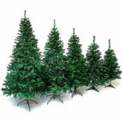 Sapin de Noël artificiel tradition et qualité - Arbre pour décoration de Noël avec support vert 150 cm - vert