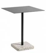 Table carrée Terrazzo / 60 x 60 cm - Hay noir en métal