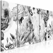 Tableau Rose Composition (5 Parts) Narrow Black and