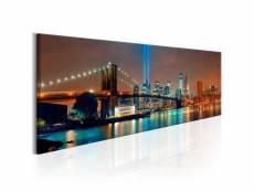 Tableau villes new york city: beautiful night taille 135 x 45 cm PD12052-135-45