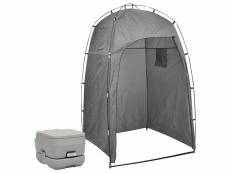 Vidaxl toilette portable de camping avec tente 10+10 l