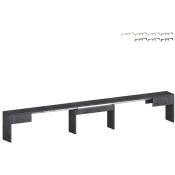 Web Furniture - Banc pour table à manger console extensible 66-290cm Pratika b Couleur: Anthracite