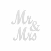Wewoo Décorations de Fête Décoration de mariage en bois de signe de monsieur et madame JM00989