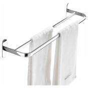 40CM tige simple en acier inoxydable chromé porte-serviettes salle de bain support de rangement support de salle de baindurable