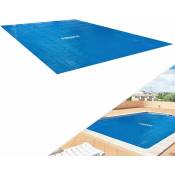 Bâche thermique bâche solaire chauffage solaire piscine 5,49x2,74m Bleu - Bleu - Arebos