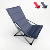 Beach And Garden Design Transat chaise de plage pour jardin pliant mer plage Canapone, Couleur: Gris foncé