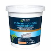 Colorant Bostik Pigment pour Ciment Mortier Enduit et Chape Orange 1 25kg