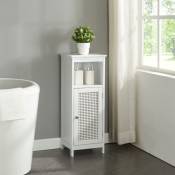[en.casa] - Armoire basse de salle de bain Karlsøy avec 1 porte mdf pvc 80 x 30 x 28 cm blanc