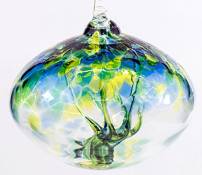 Globe Arbre de vie Petit Globe en verre – Vert d'eau