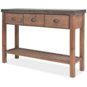 Helloshop26 - Buffet bahut armoire console meuble de rangement bois massif de sapin 122 cm