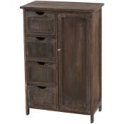 Jamais utilisé] Commode / armoire, 82x55x30cm, shabby chic, vintage marron - brown